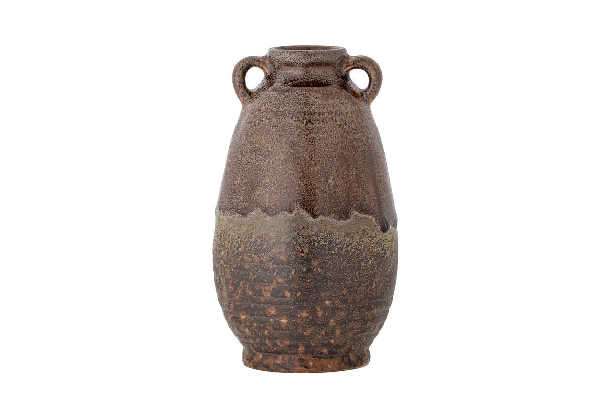 Vase Elio - Brown, made of stoneware