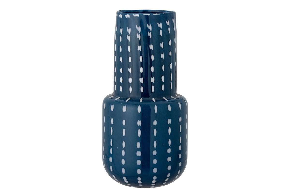 Vase « Elvion » – Verre bleu