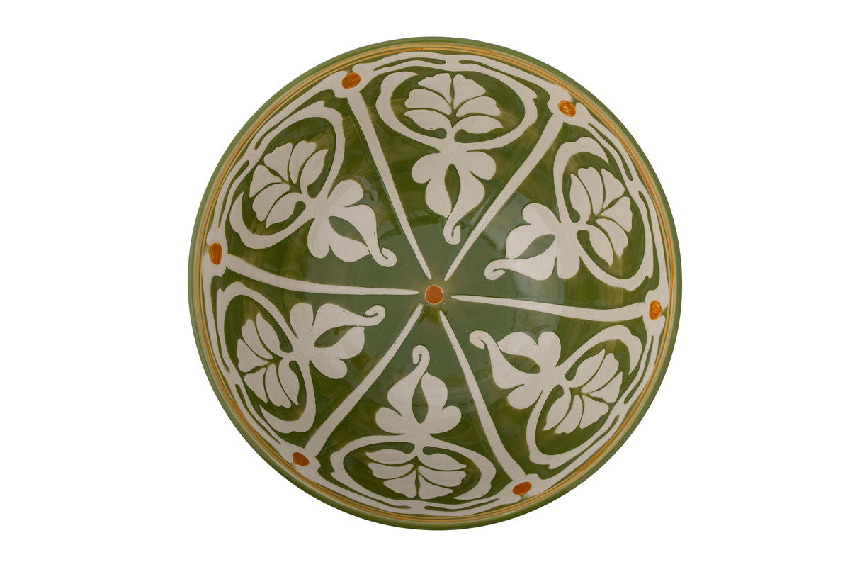 Bowl Hakuna - Stoneware hand-painted in Green