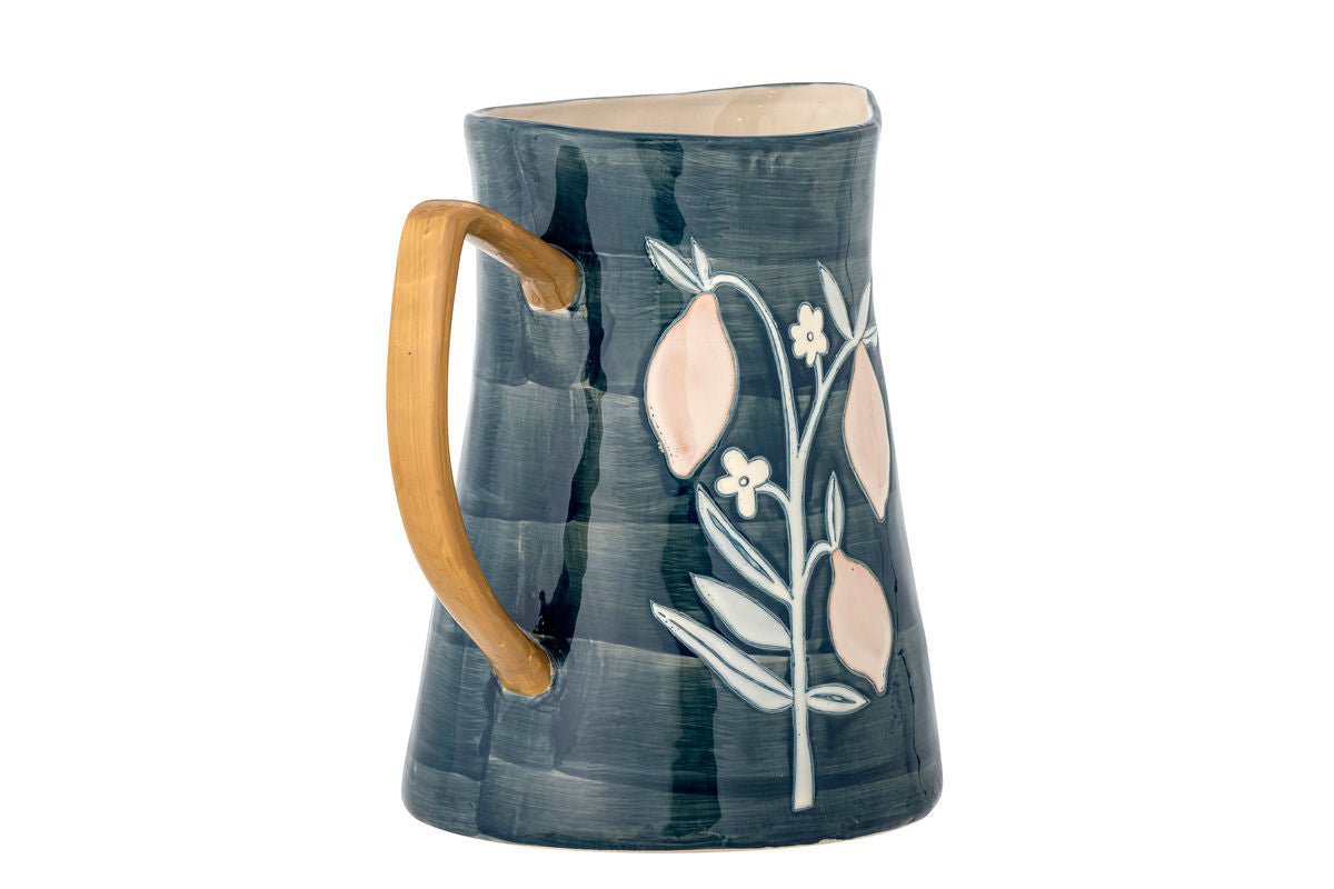 Krug Ameli – handdekoréiert Steingut a Blo