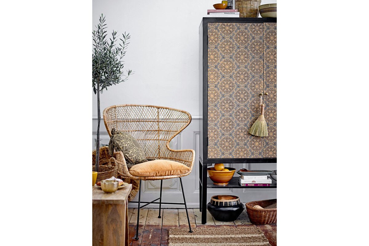 Blummepott Dalie - aus Terrakotta an der Faarf Schwaarz