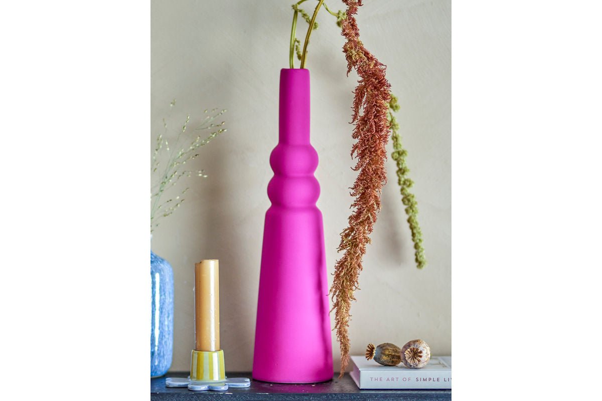 Vase Lori - Grom/Pink, aus Steingut