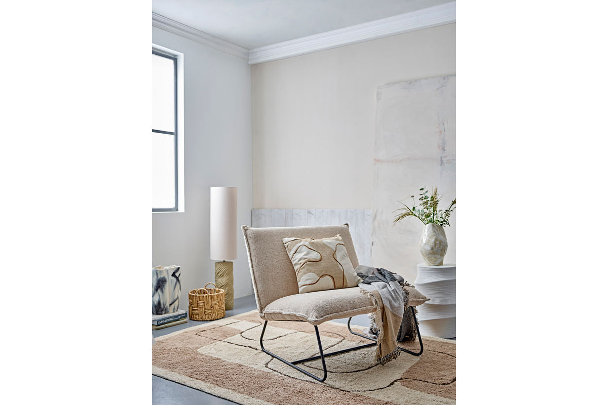 Side Table Elisa - in White Stone Look