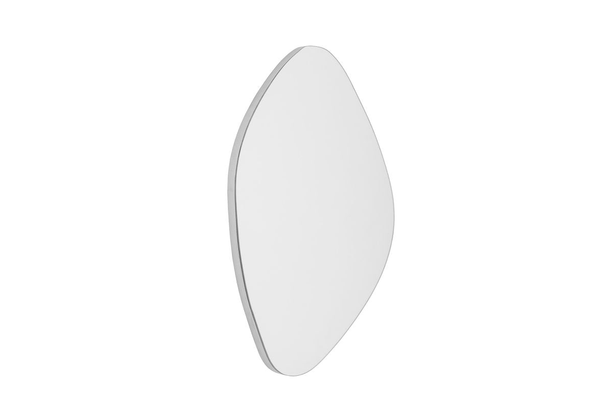 Wall Mirror Saphir – Organic Shape with Fine Silver Edge