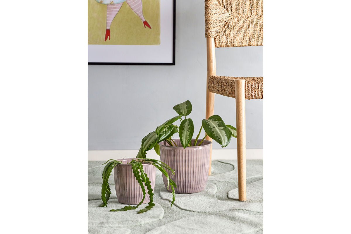 Ensemble de pots de fleurs Rostirost – peinture rose