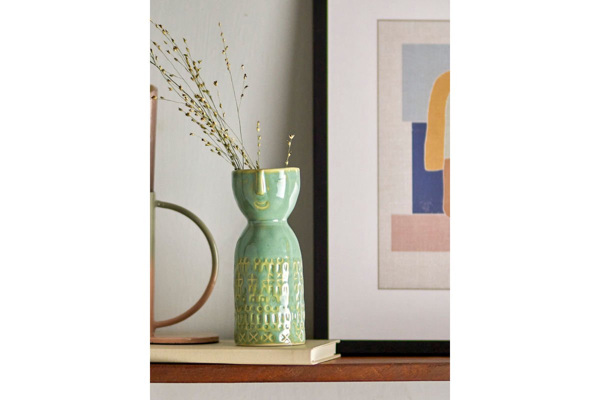 Vase Yara - Vert, en grès