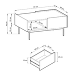 Designer Couchtisch Nero - Luxusbetten24