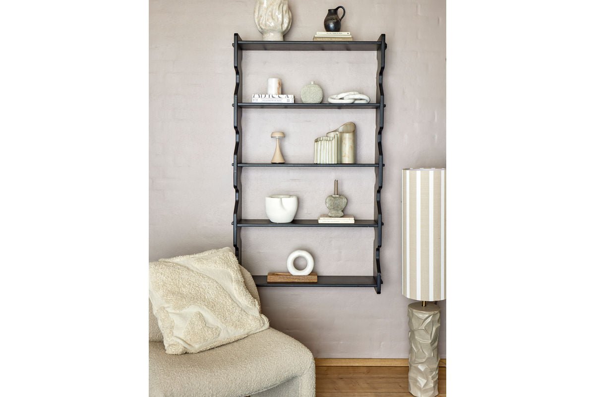 Lampadaire Naro – Grès avec abat-jour structuré aux couleurs naturelles