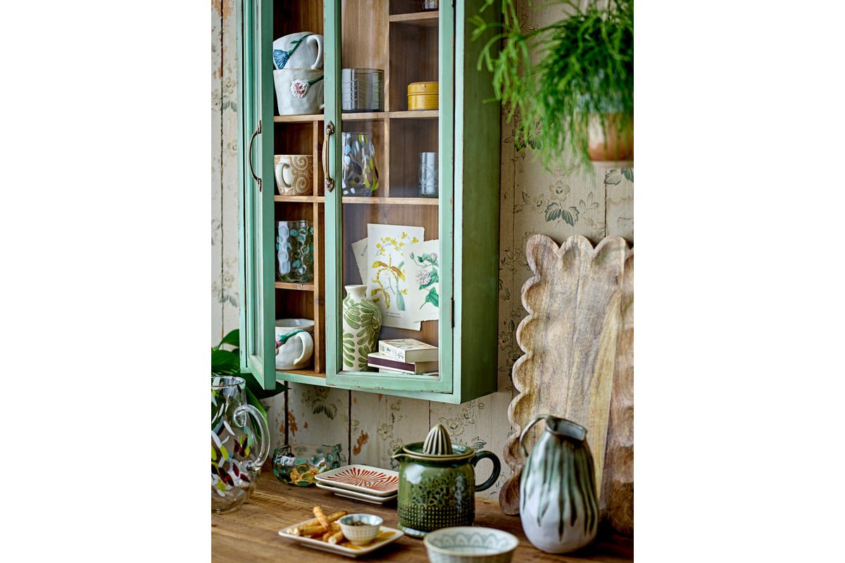 Kivon Mug Set – Floral Motif Stoneware (3-piece)