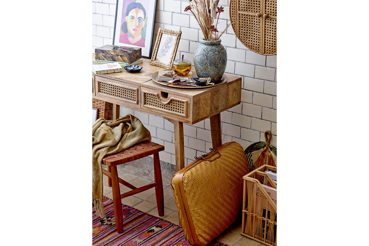 Tagesdecke Romy – Tie-Dye-Design in Gelb