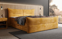 Boxspringbett Elea Cord in Amber (Poso 042) – Milieu seitlich
