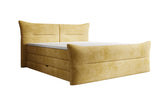 Boxspringbett Elea Cord in Safran (Poso 043) – Freisteller