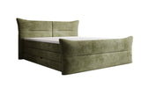Boxspringbett Elea Cord in Olive (Poso 046) – Freisteller