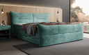 Boxspringbett Elea Cord in Petrol (Poso 125) – Milieu seitlich