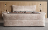 Boxspringbett Elea Cord in Blush (Poso 145) – Milieu frontal