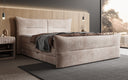 Boxspringbett Elea Cord in Blush (Poso 145) – Milieu seitlich