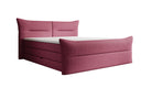 Boxspringbett Elea Leinen-Optik in Bordeaux (Beverly 14) – Freisteller