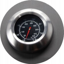 Gasgrill BarbecuePro – 2-Brenner Grillwägelchen mat Thermometer & zousammeklappbare Säitetësch