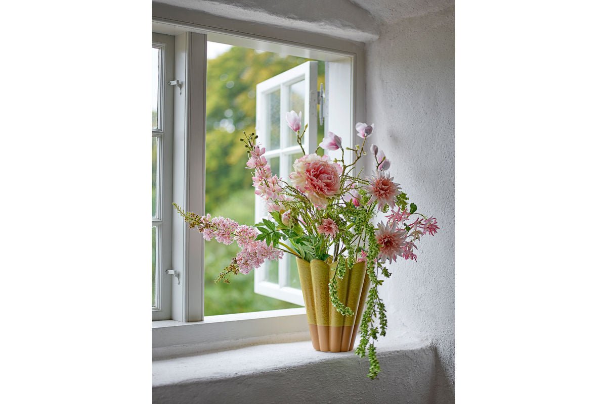Vase "Yellow Brülé" – made of stoneware