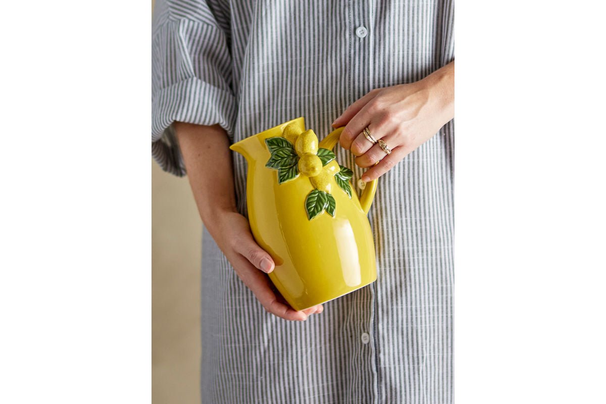 Krug Soleka – Stoneware with Lemon Decor