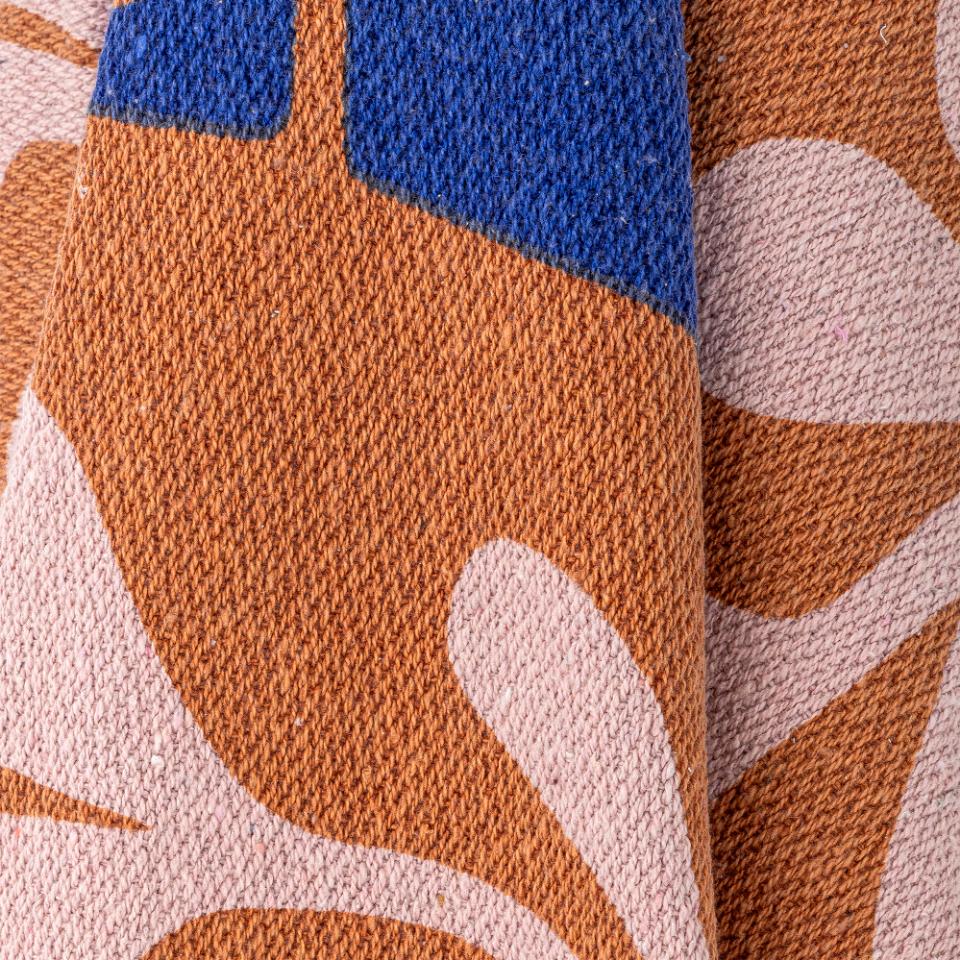 Iwwerdeck Sia - Faarweg, aus recycléierter Baumwoll