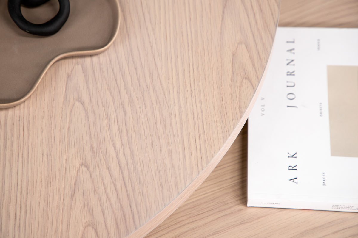 Couchtisch Allan Set - 2 Dëscher mat Holzoptiq