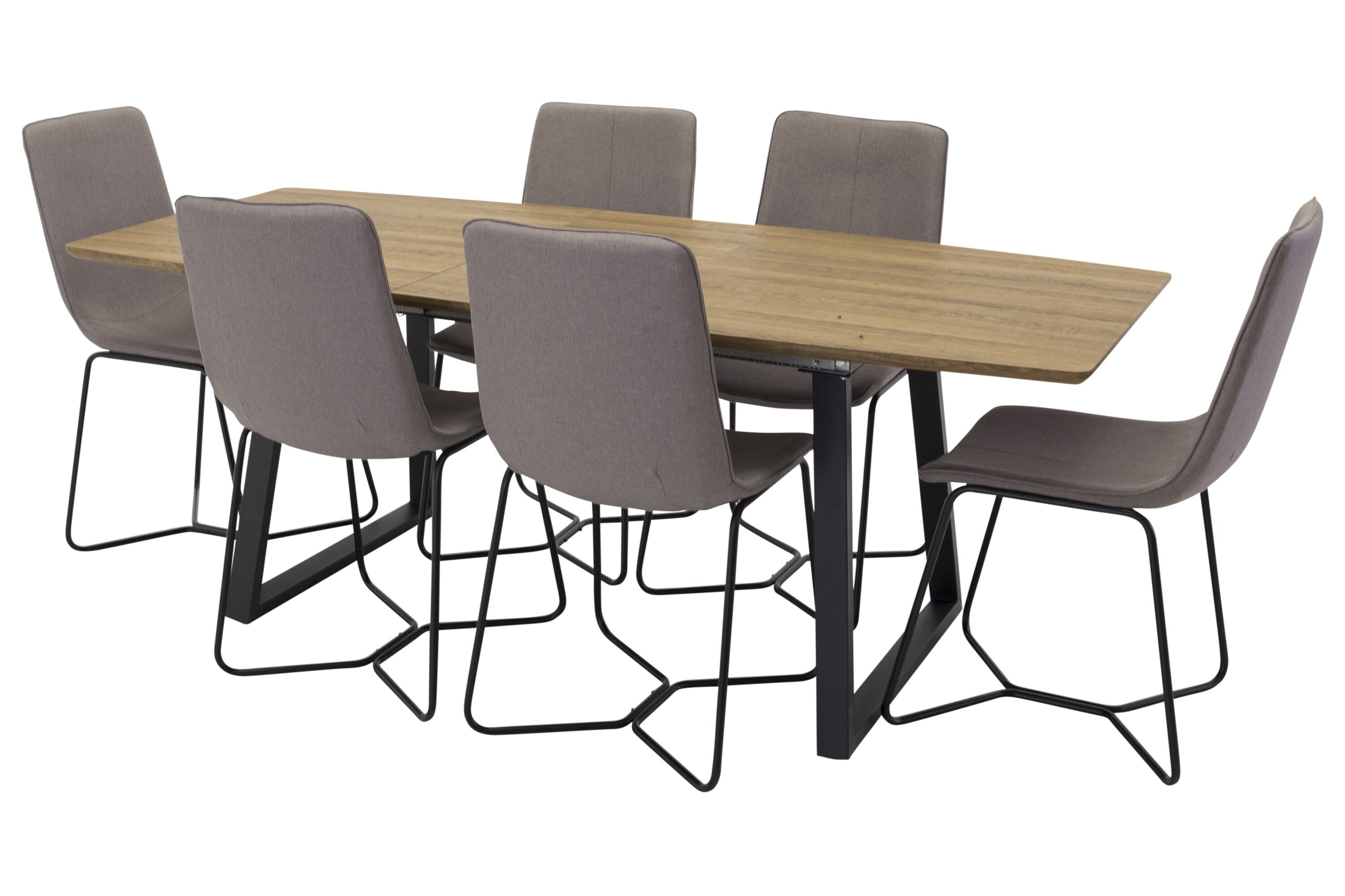 Ensemble de repas de jardin Loftia - Table avec plateau en bois et quatre chaises