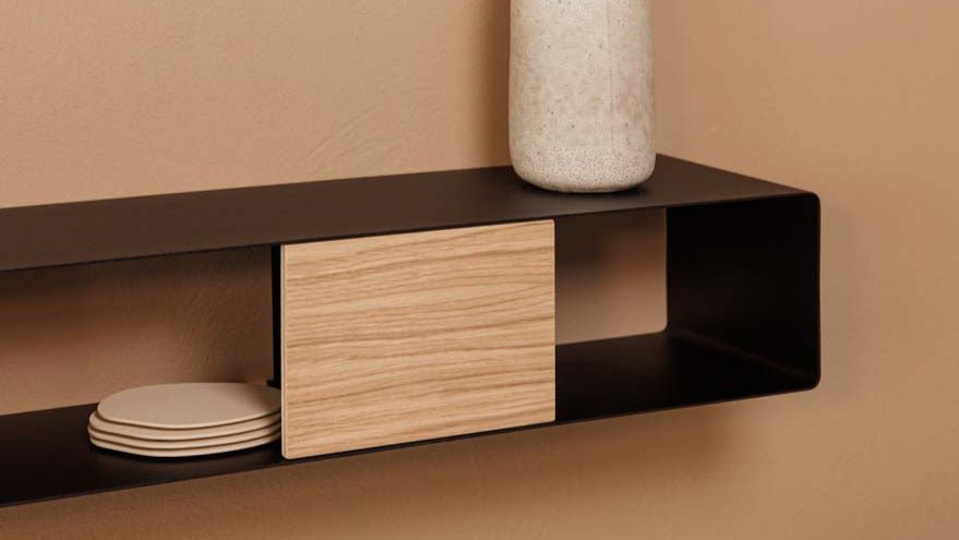 Étagère murale Sion – Commode suspendue en Métal avec support pour câbles