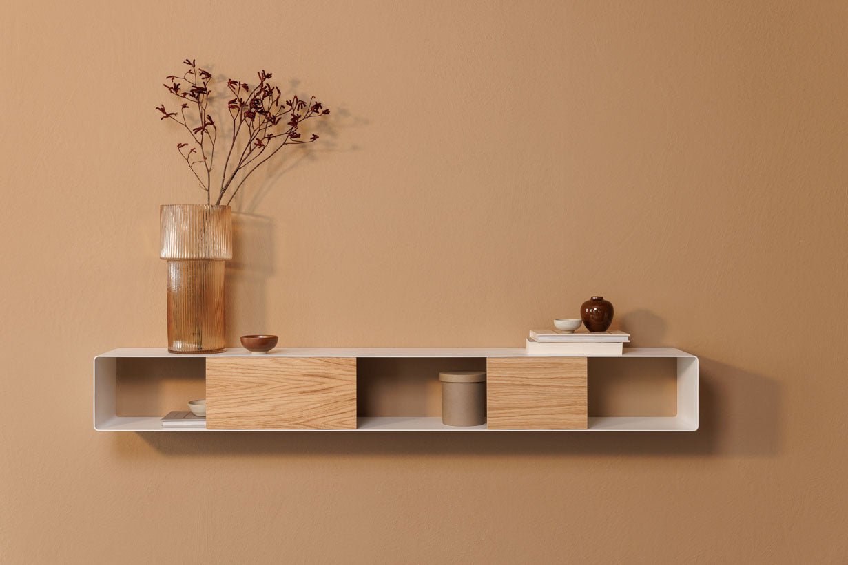 Étagère murale Sion – Commode suspendue en Métal avec support pour câbles