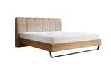 Boxspringbett Levio Leinen-Optik in Beige (Beverly 1) – Freisteller