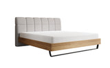 Boxspringbett Levio Leinen-Optik in Weiß (Beverly 21) – Freisteller