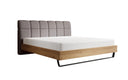 Boxspringbett Levio Leinen-Optik in Hellgrau (Beverly 24) – Freisteller