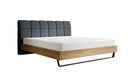 Boxspringbett Levio Leinen-Optik in Anthrazit (Beverly 25) – Freisteller