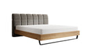 Boxspringbett Levio Strukturstoff in Grau (Raven 13) – Freisteller