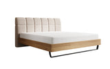 Boxspringbett Levio Strukturstoff in Beige (Raven 24) – Freisteller