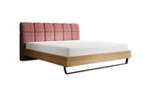 Boxspringbett Levio Strukturstoff in Bordeaux (Raven 59) – Freisteller