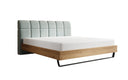 Boxspringbett Levio Strukturstoff in Vintage Blau (Raven 80) – Freisteller