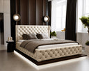 Designer Upholstered Bed Royal in Velvet with Storage
