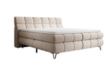 Boxspringbett Milla Strukturstoff in Beige (Raven 24) – Freisteller