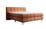 Boxspringbett Milla Strukturstoff in Terrakotta (Raven 44) – Freisteller