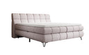 Boxspringbett Milla Strukturstoff in Taupe (Raven 91) – Freisteller