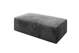 Beistellhocker Vasto in Cord – Hellgrau
