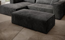 Beistellhocker Vasto in Cord – Grau