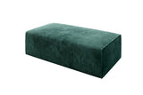 Beistellhocker Vasto in Cord – Vintage Blau