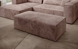 Beistellhocker Vasto in Cord – Rosé