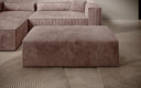 Beistellhocker Vasto in Cord – Rosé