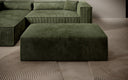 Beistellhocker Vasto in Cord – Olive