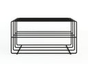 Schongregal Neva – Metallregal mat Loft-Flair a ville Faarwen