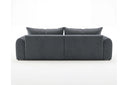 Designer Ecksofa Corso in Samt mit Schlaffunktion & Stauraum – Grau – Links