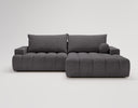 Designer Ecksofa Nemo in Stoff mit Schlaffunktion & Stauraum – Anthrazit – Rechts